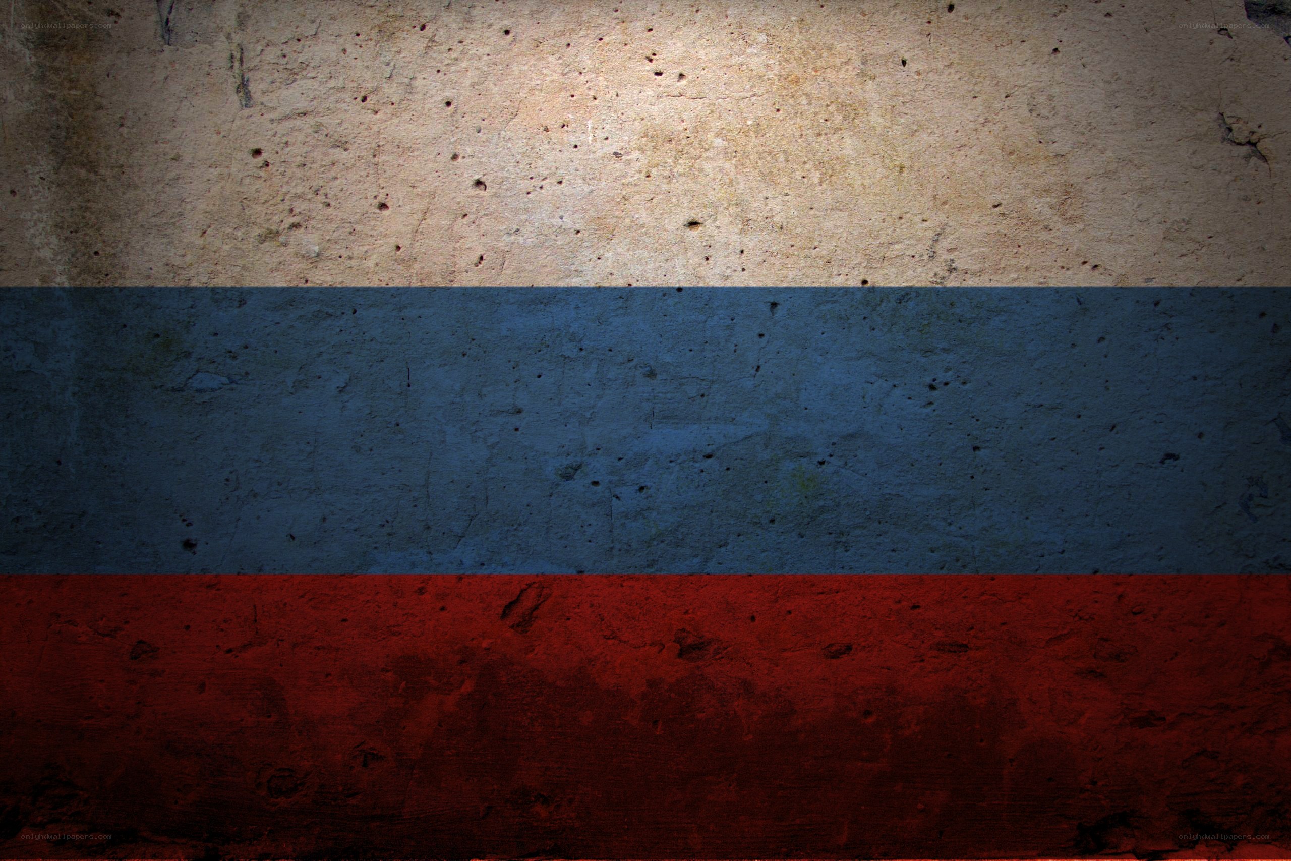 grungy russian flag texture