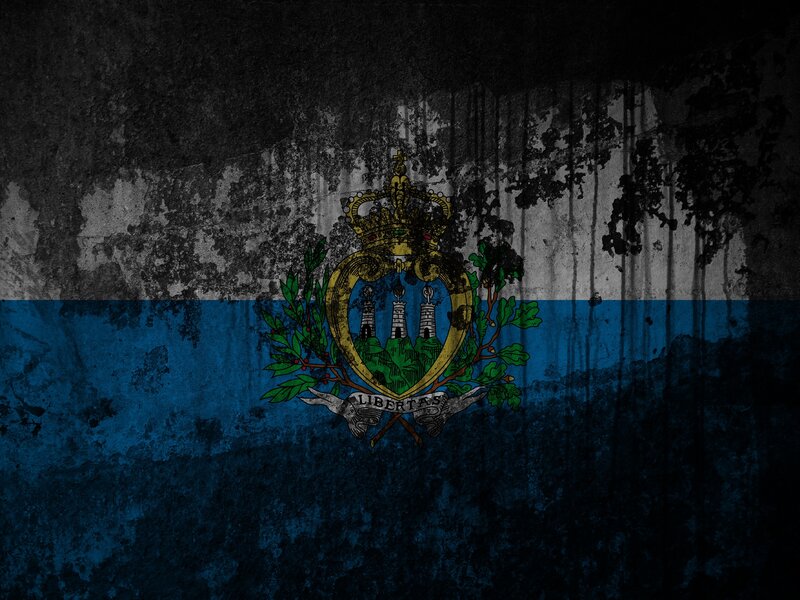 grungy San Marino flag