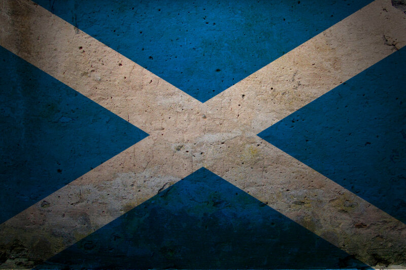 grungy scottish flag