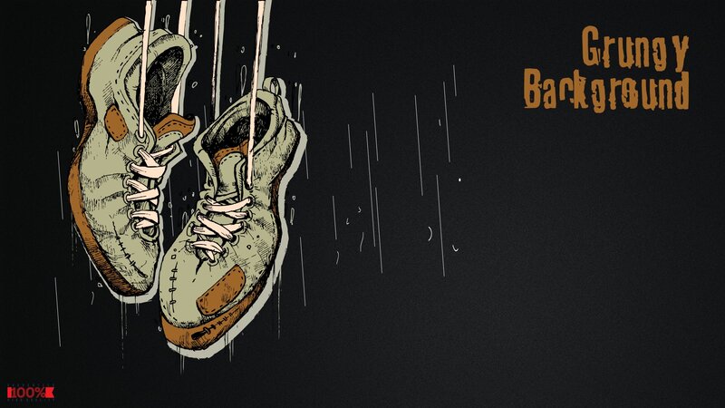 grungy shoe illustration