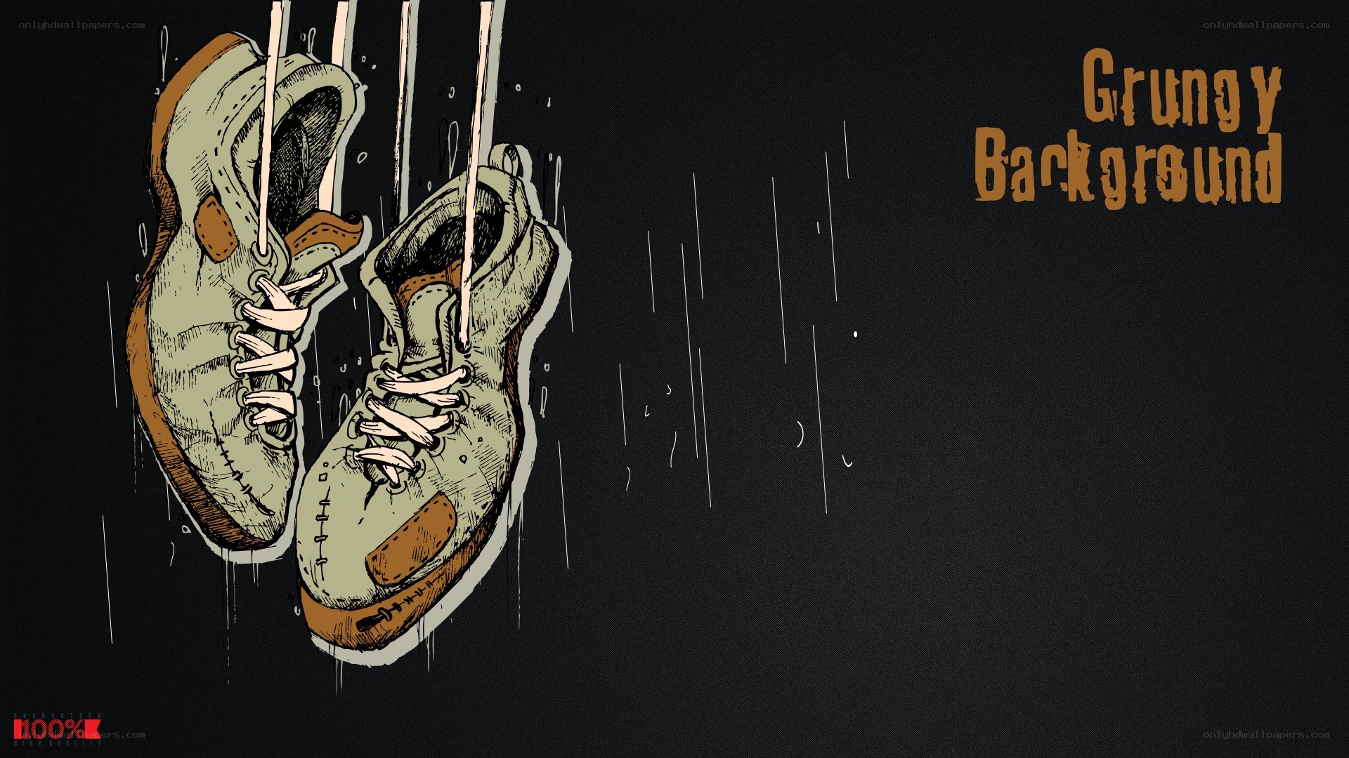 grungy shoe illustration