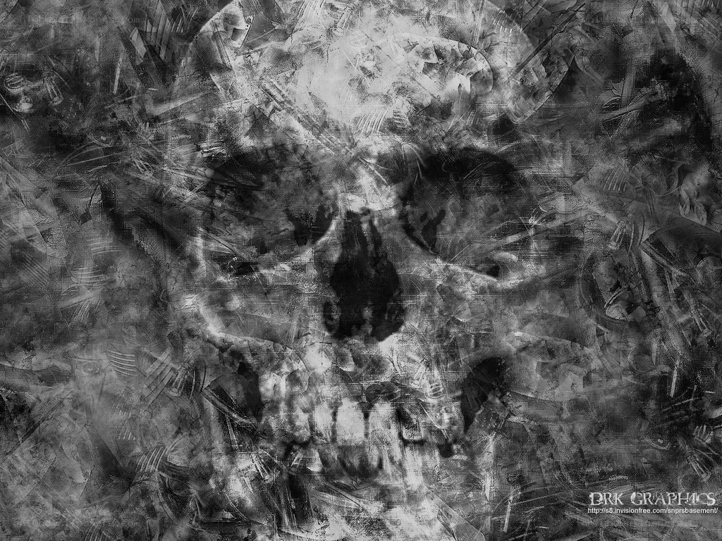 grungy skull artwork