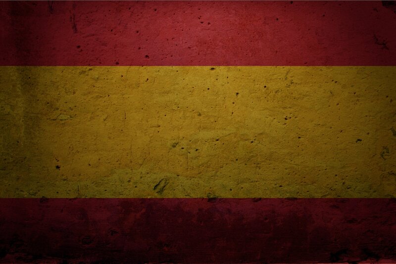 grungy spanish flag