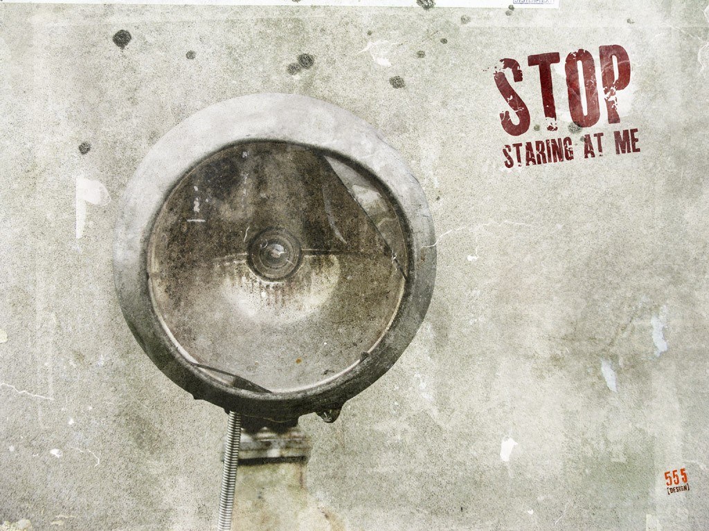 grungy stop sign art