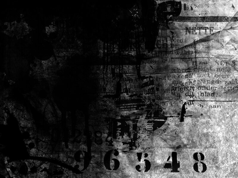 grungy text collage