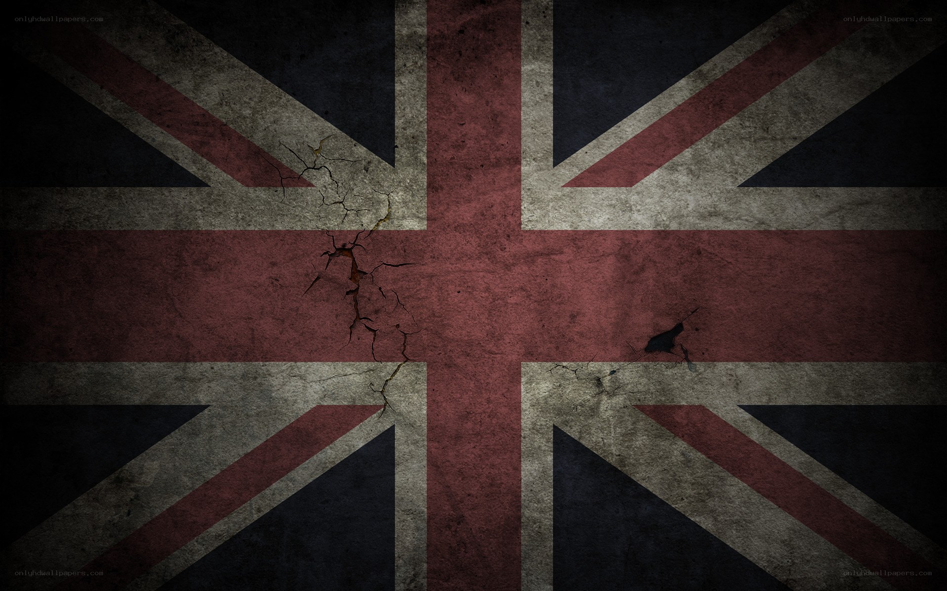 grungy union jack flag