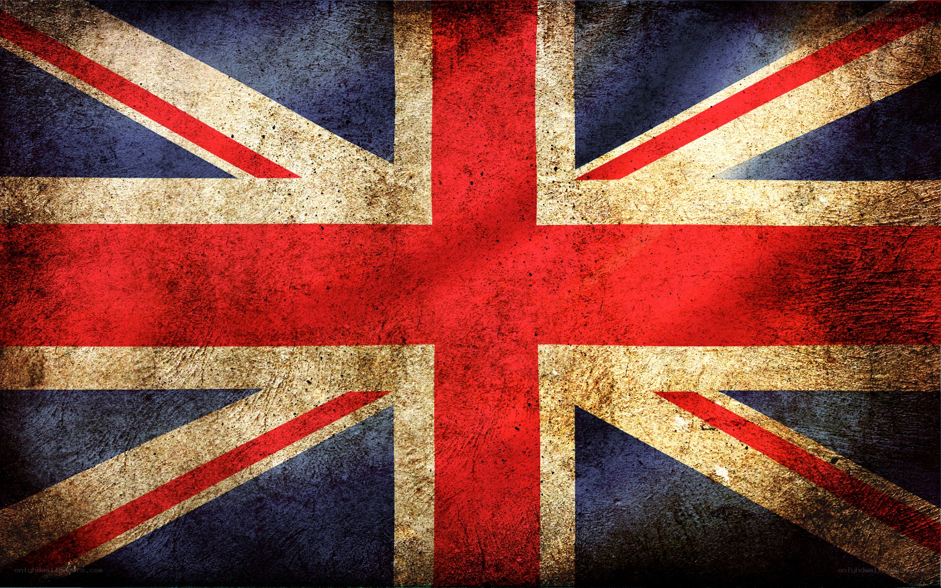 grungy union jack flag