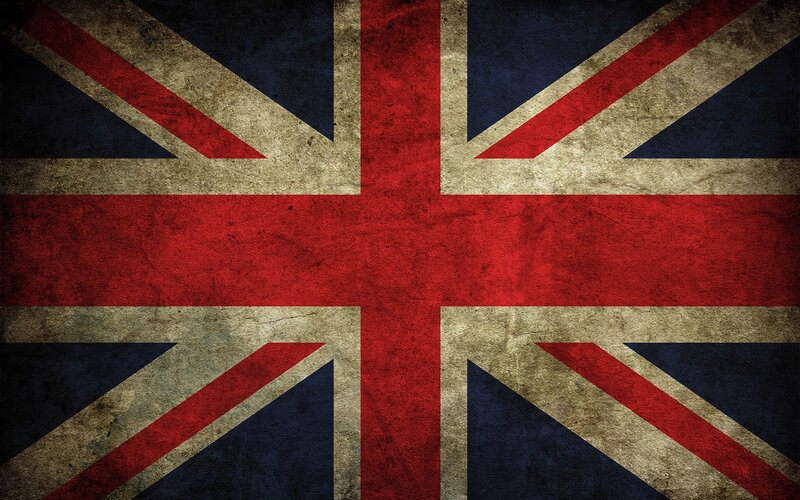 grungy union jack flag