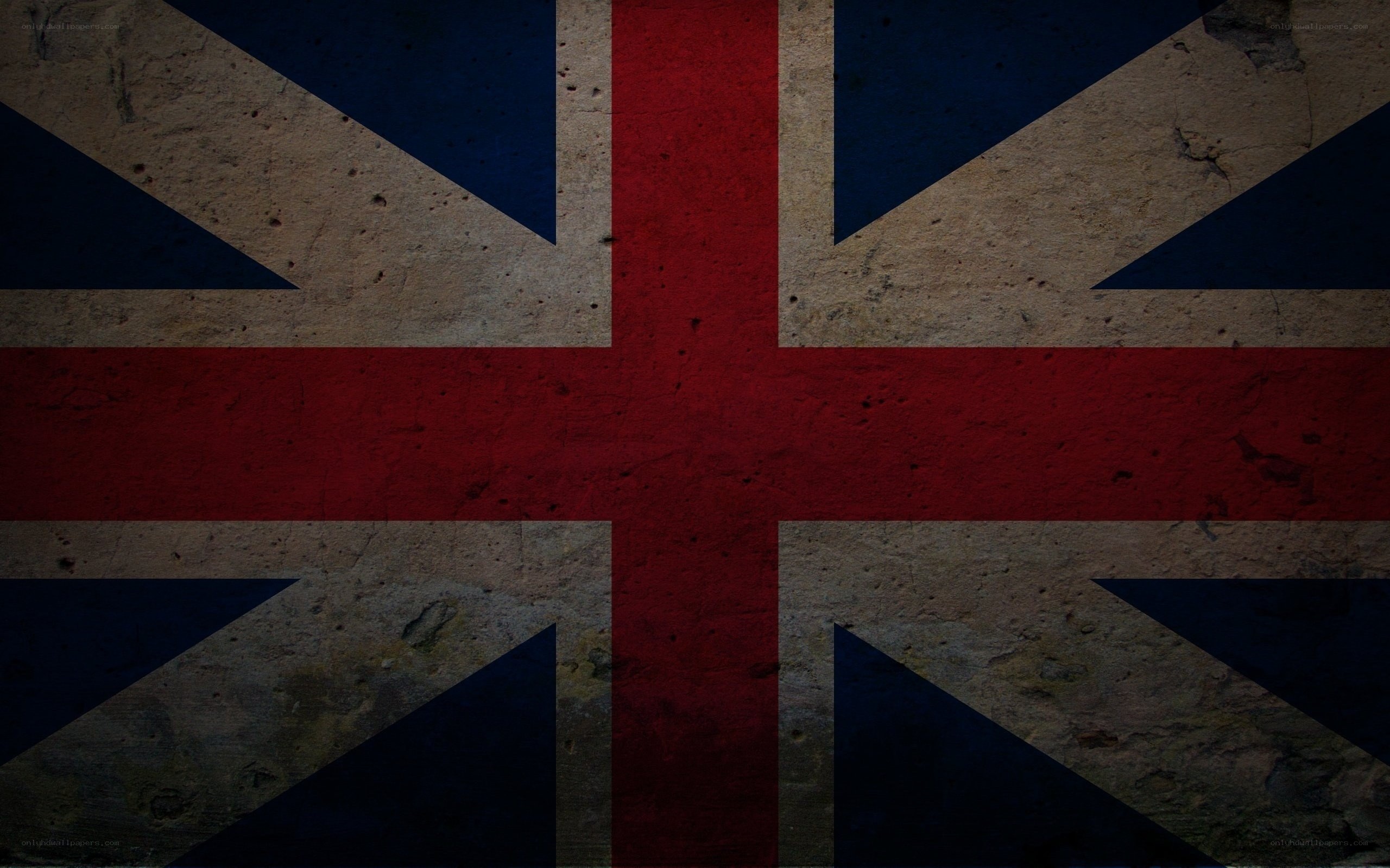 grungy union jack flag