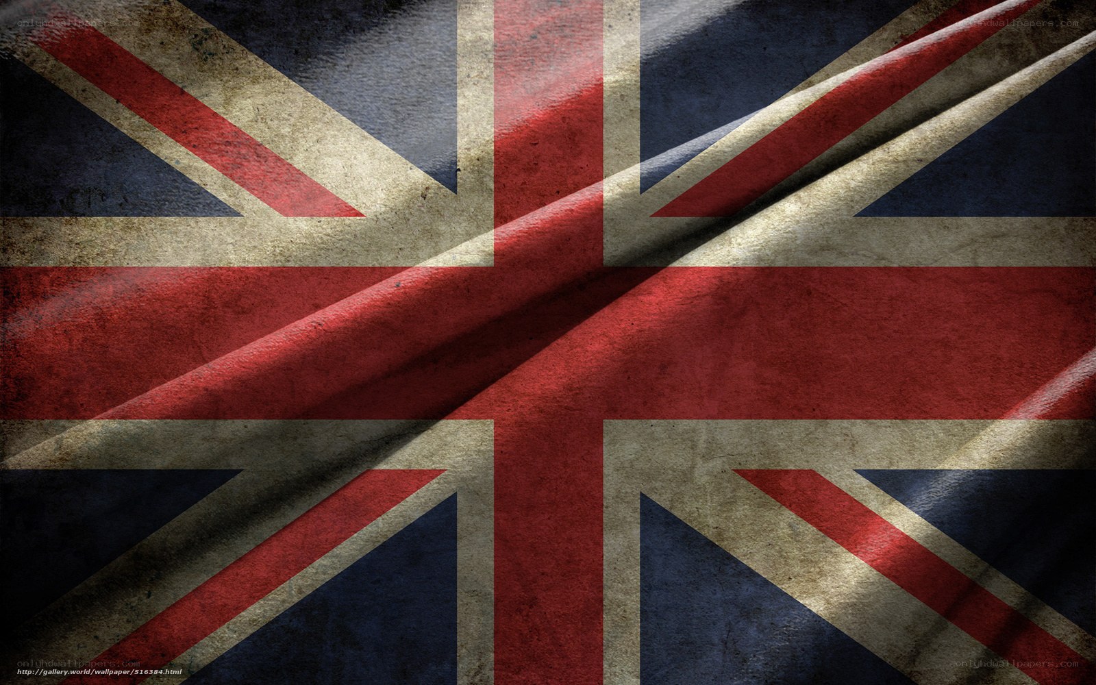 grungy union jack flag
