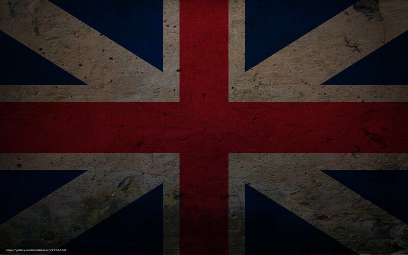 grungy union jack flag