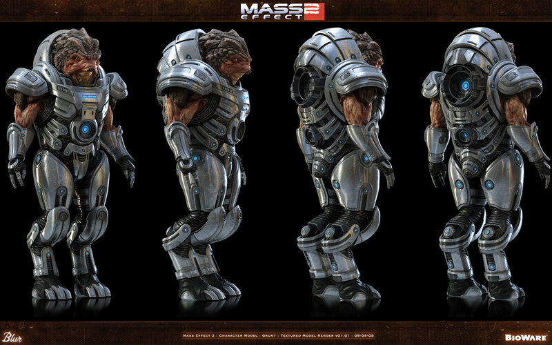 Grunt character model from Mass Effect 2