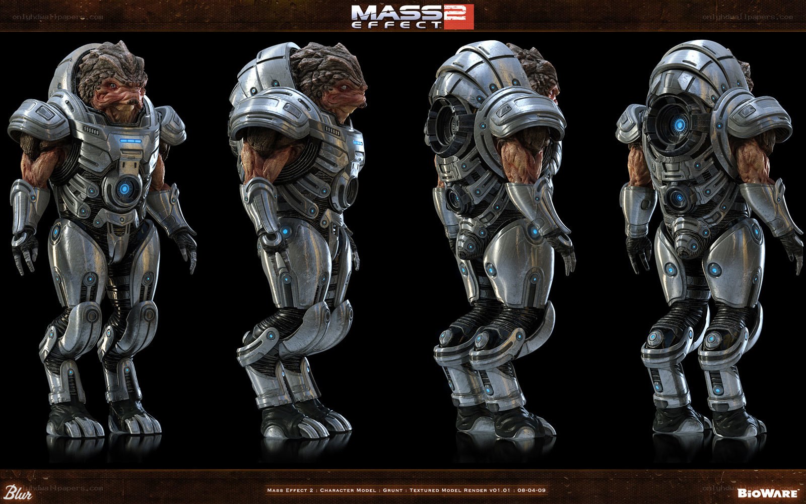 Grunt character model from Mass Effect 2