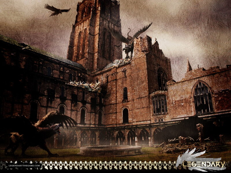 Gryphon attack on a castle