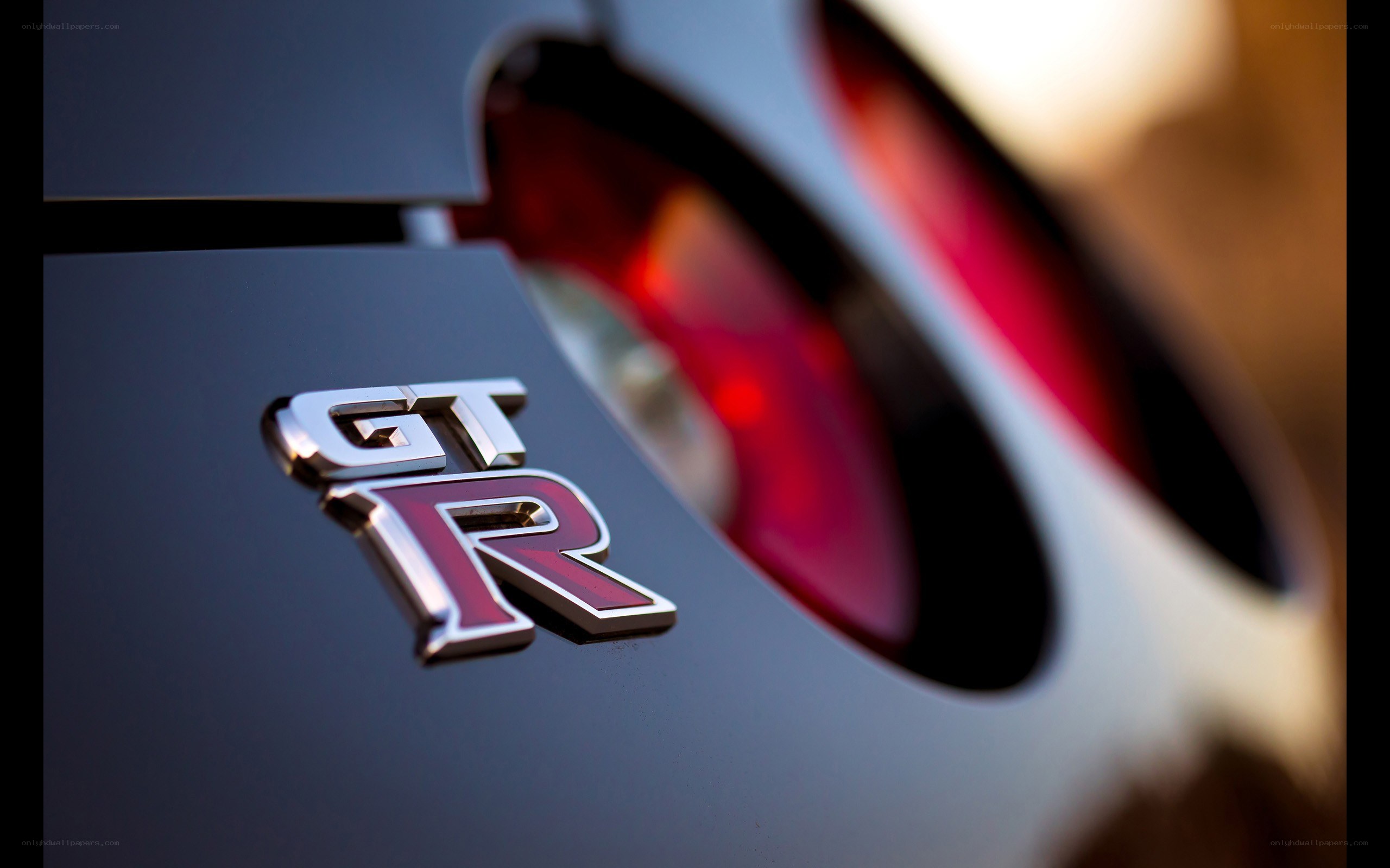 GT-R car emblem close-up