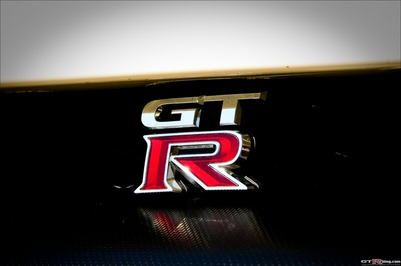 GT-R emblem close-up