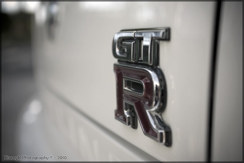 GT-R Emblem on Car — White, Neutral
