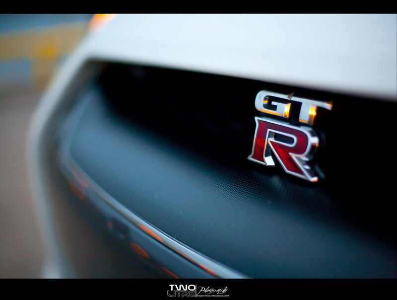 GT-R Emblem on Car — White