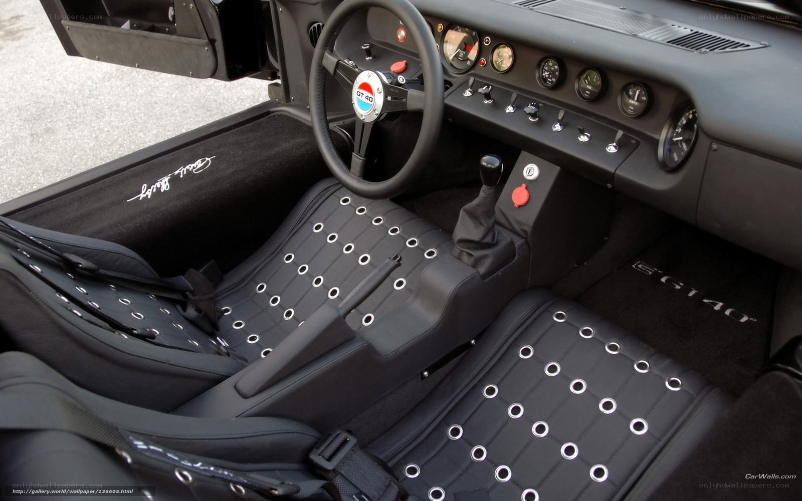 GT40 interior cockpit