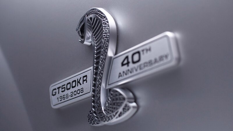 GT500KR 40th Anniversary emblem