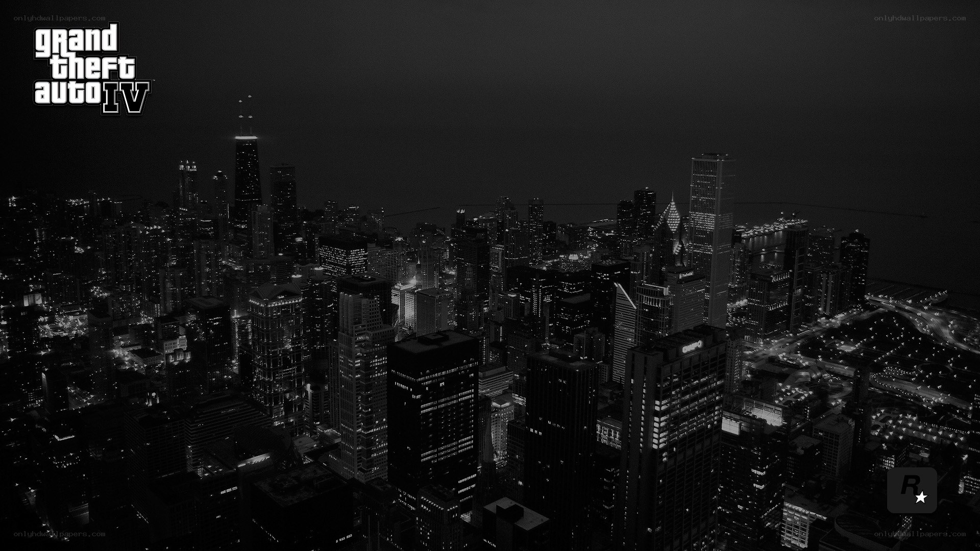 GTA IV cityscape at night