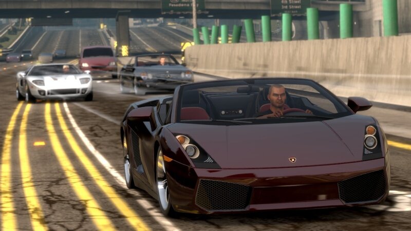 GTA IV sports car driving