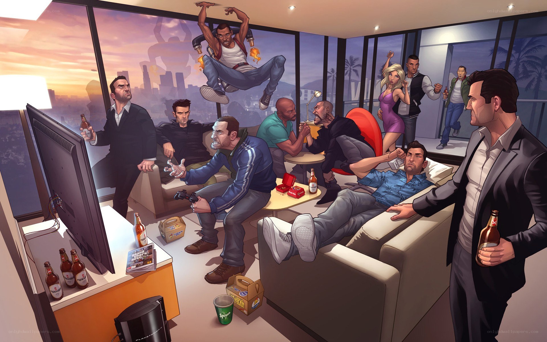 GTA Online party scene