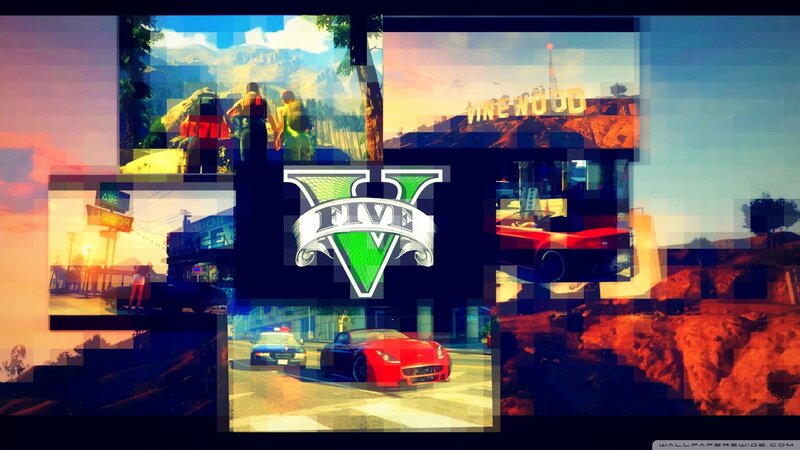 GTA V collage wallpaper