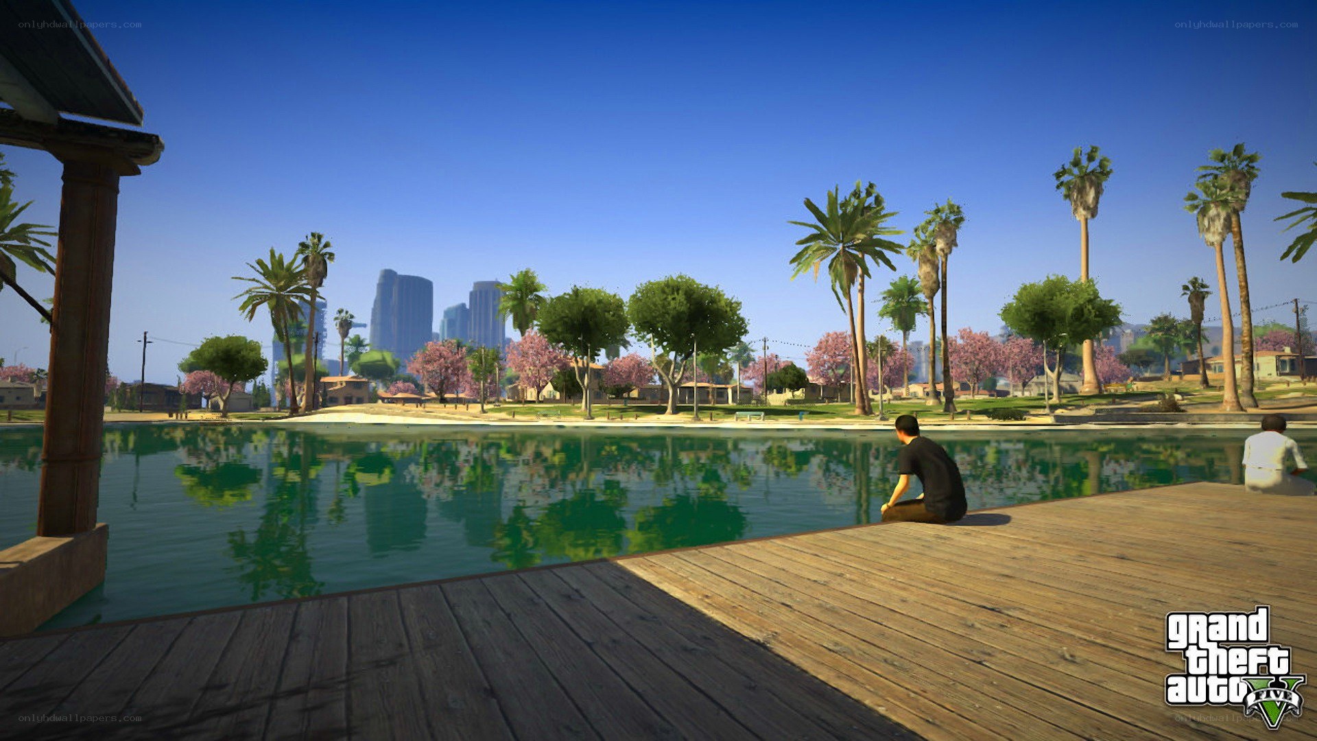 GTA V lake scene