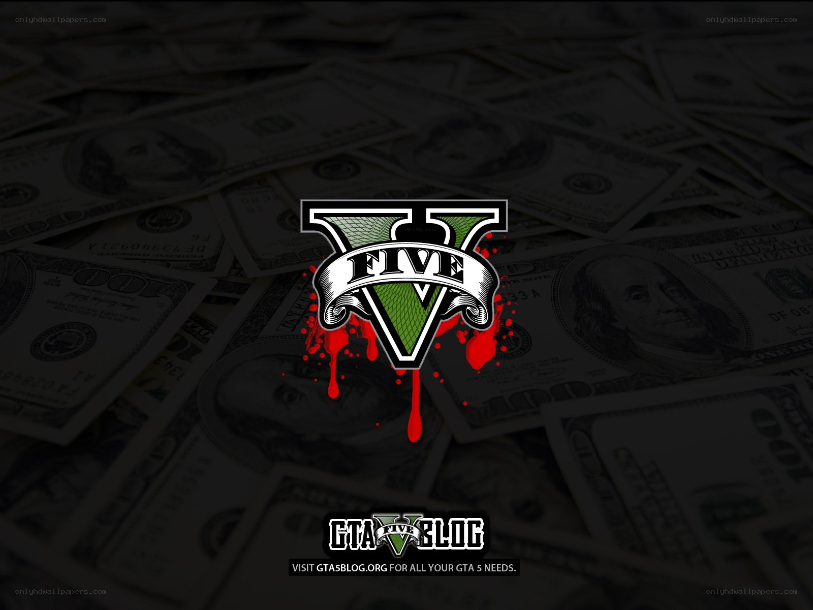GTA V logo on money