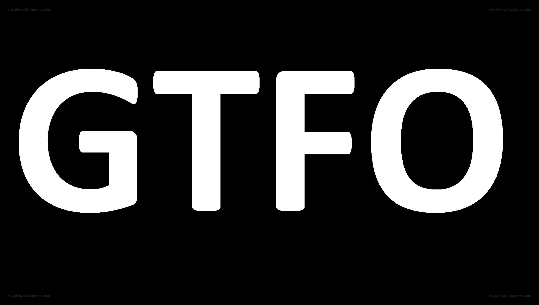GTFO text logo