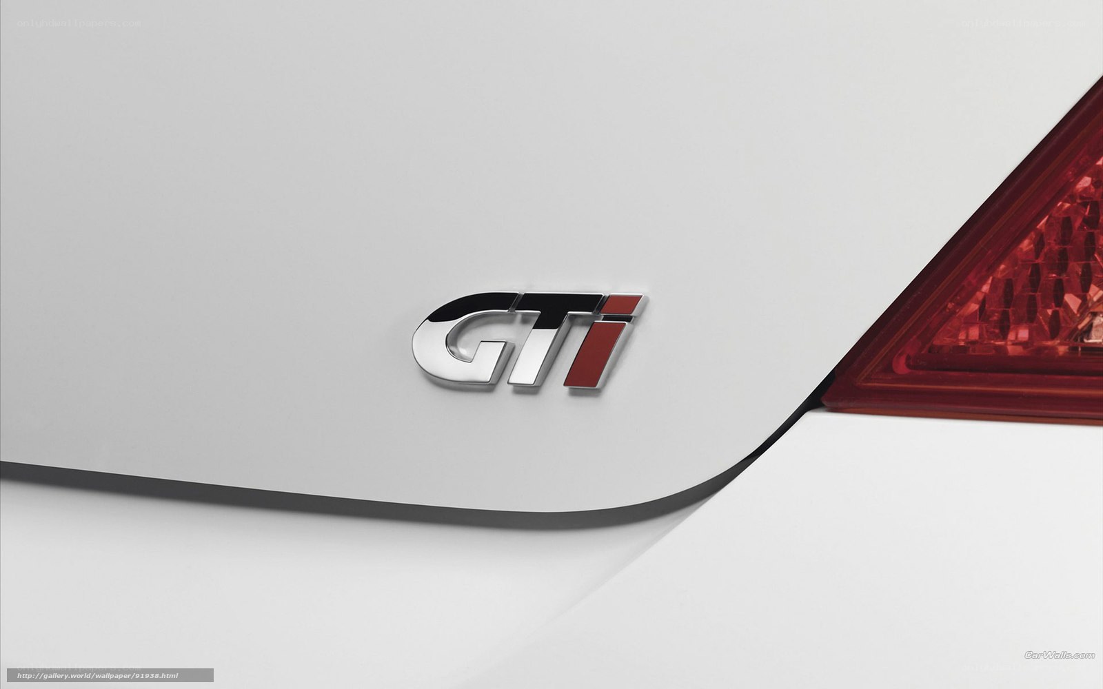 GTi badge on white car