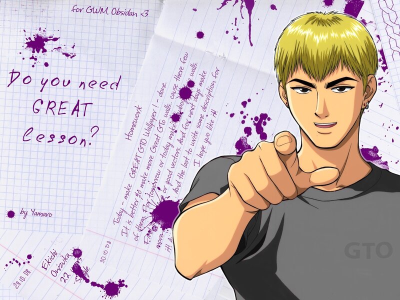 GTO character pointing at viewer