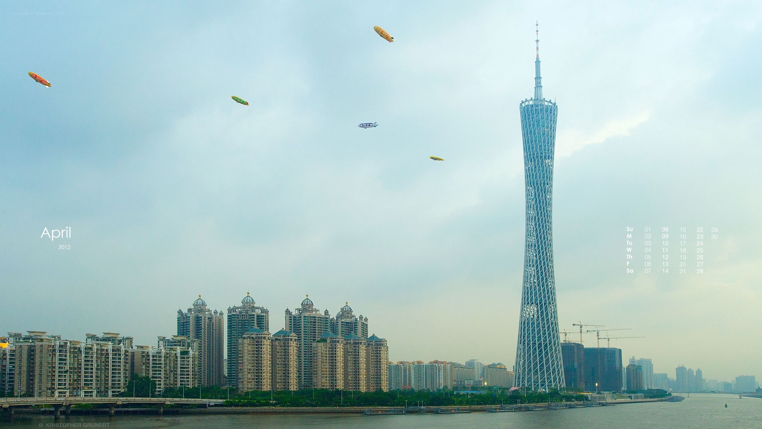 Guangzhou skyline with Canton Tower