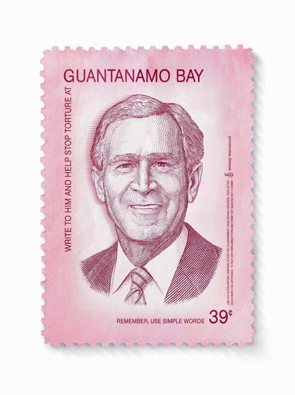 Guantanamo Bay stamp with portrait