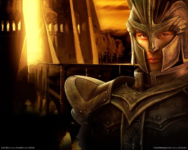 Guard in golden armor
