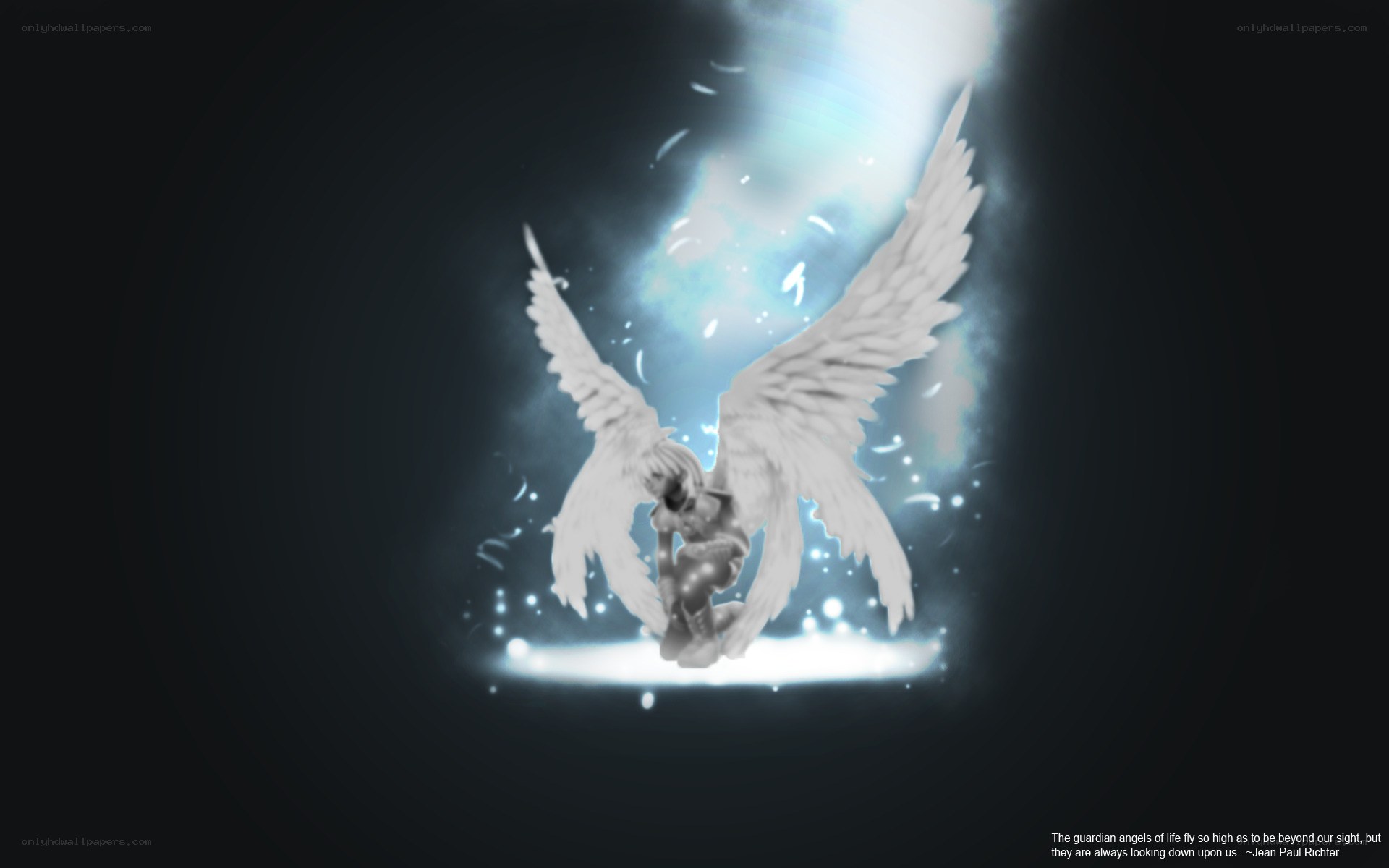 guardian angel with light