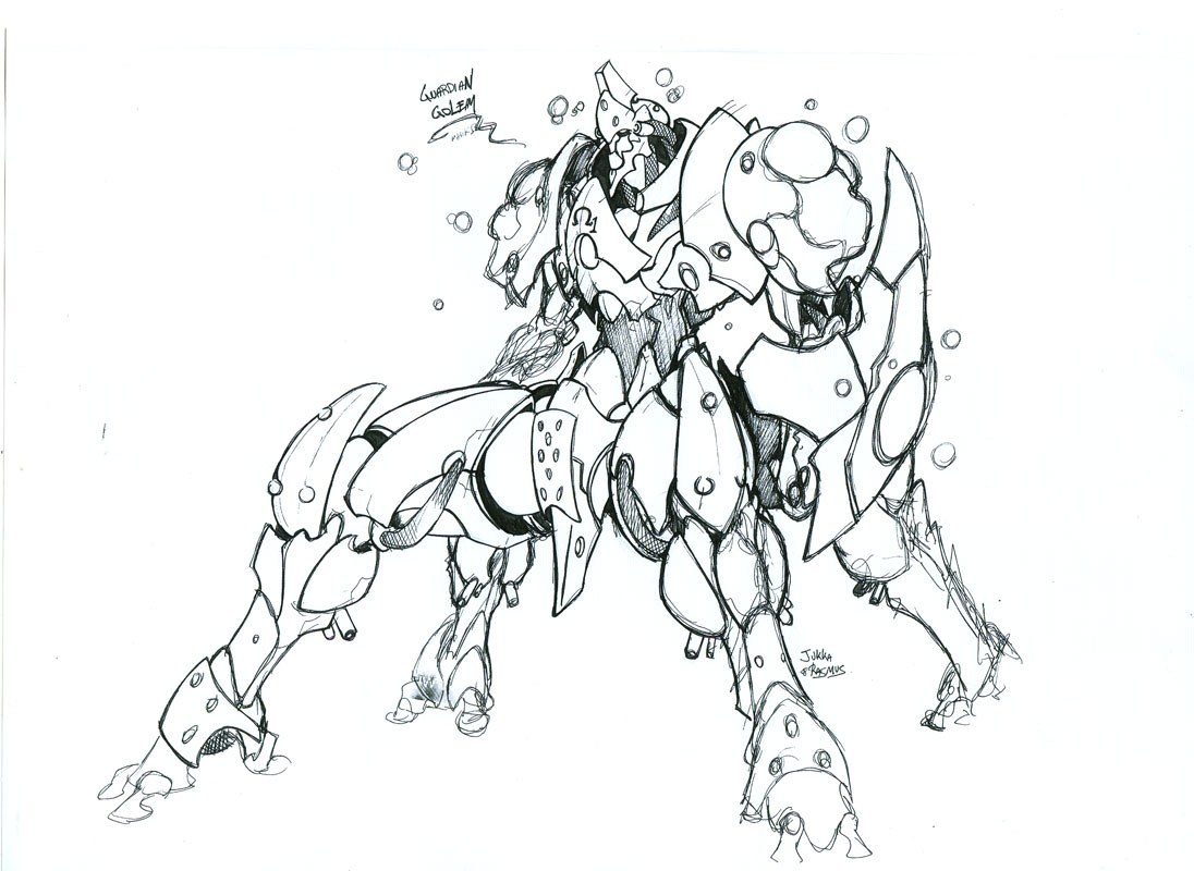 Guardian Golem concept art