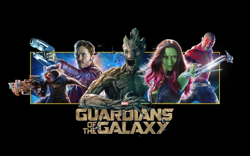 Guardians of the Galaxy Team — Black, Dramatic, Digital Art