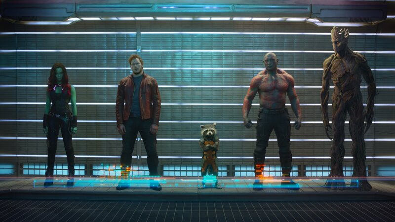 Guardians of the Galaxy Team — Blue, Dramatic, 3d Render, Groot