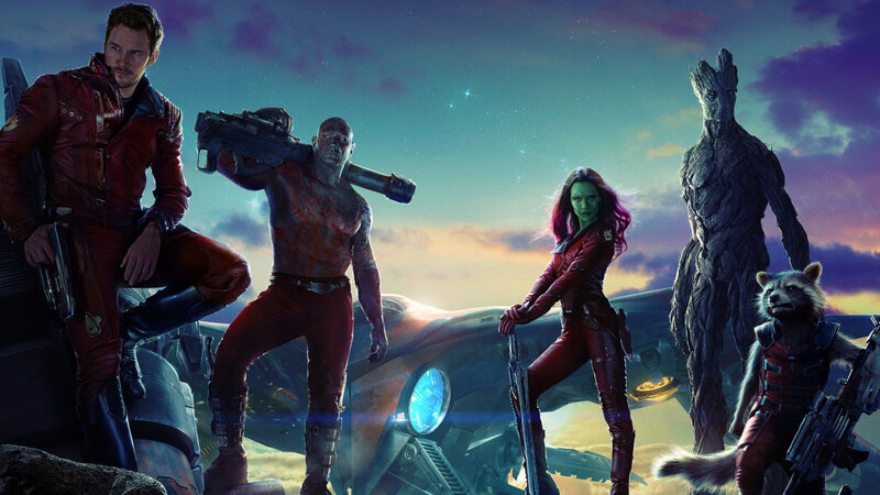 Guardians of the Galaxy Team — Blue, Dramatic, Sunset
