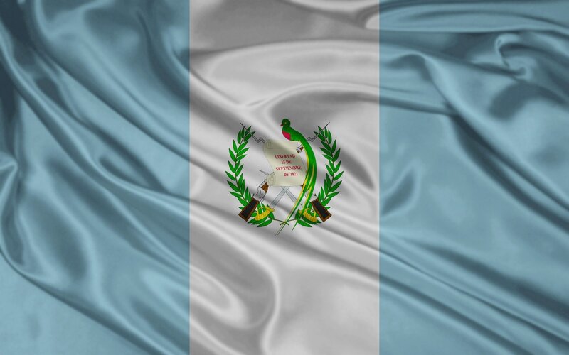 Guatemala flag waving