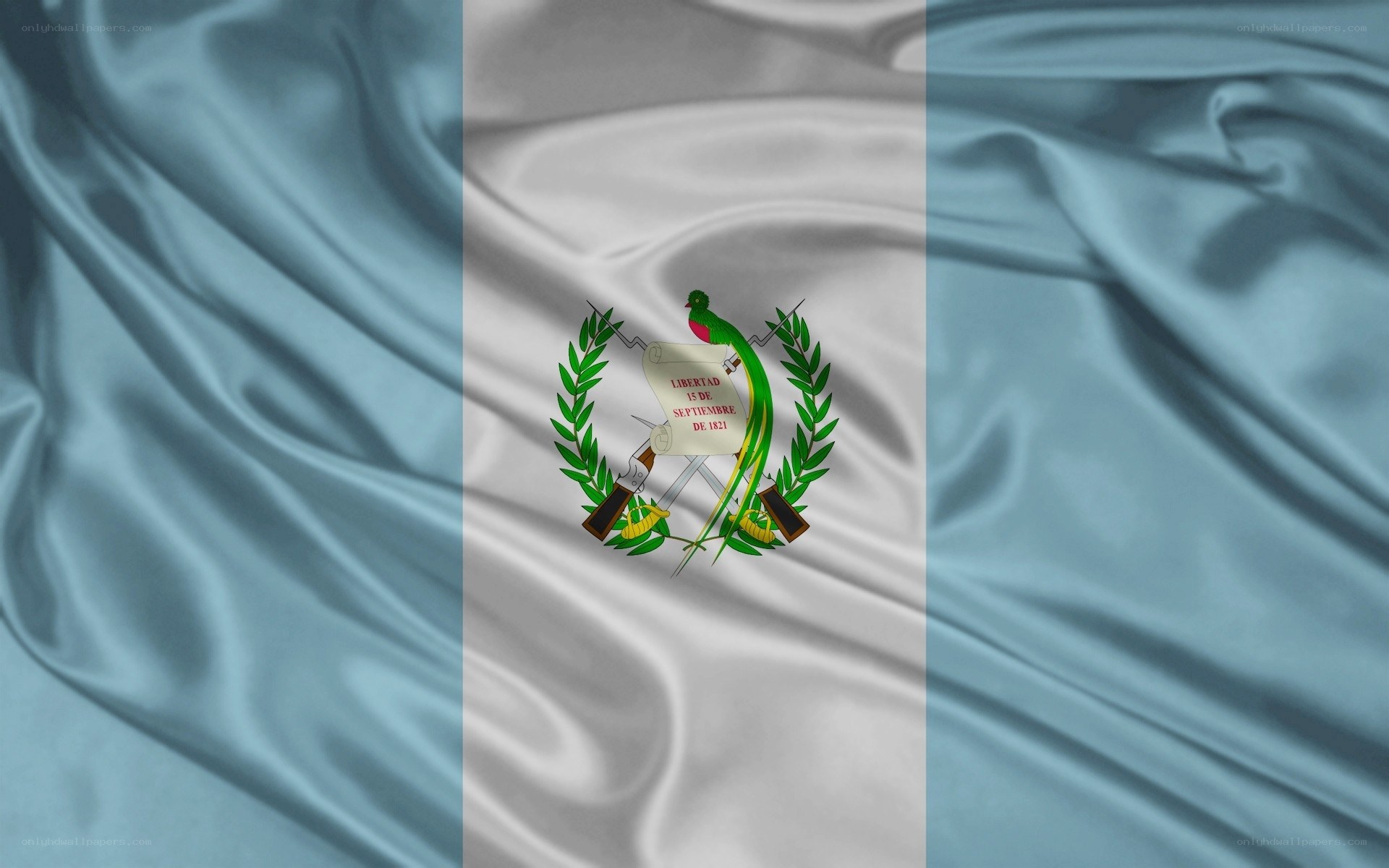 Guatemala flag waving