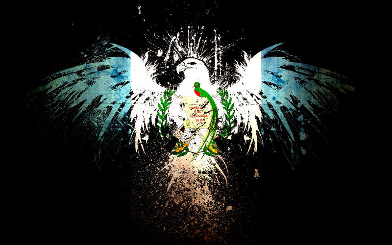 Guatemalan flag with griffin