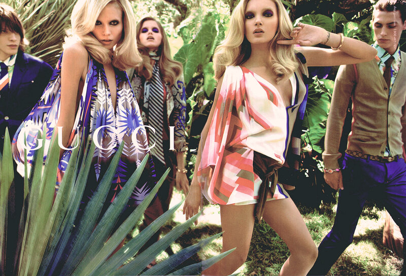 Gucci fashion campaign in jungle