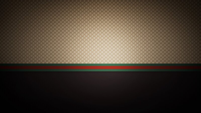 Gucci Pattern Wallpaper — Brown, Minimalist