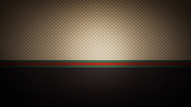 Gucci Pattern Wallpaper — Brown