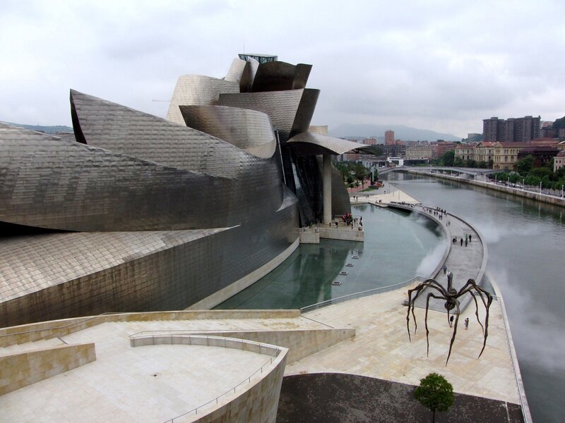 Guggenheim Museum Bilbao — Gray, Overcast