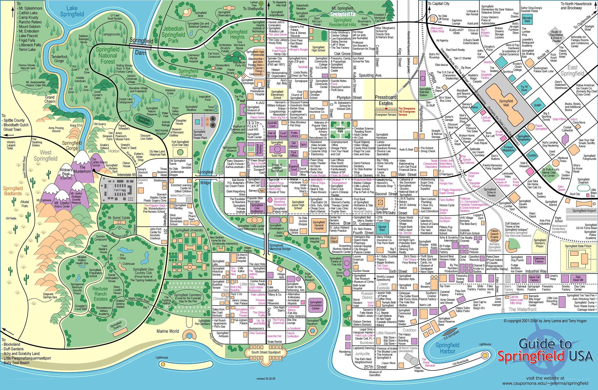 Guide to Springfield USA