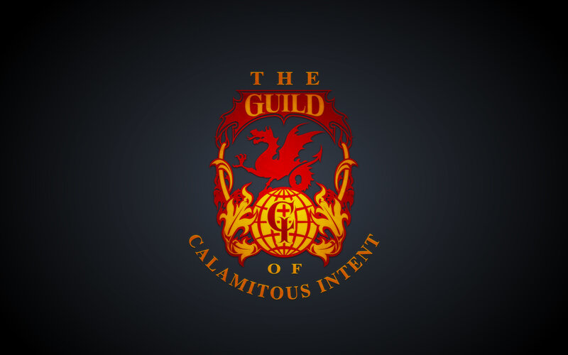 Guild Emblem with Dragon — Red